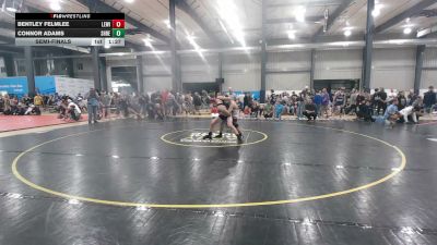 145 lbs Semifinal - Bentley Felmlee, Lewistown vs Connor Adams, Shrewsbury