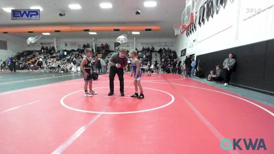 70 lbs Consolation - Bray Johnson, Checotah Matcats vs Kyce Dark, Raw Wrestling Club