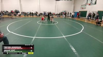 85 lbs Quarterfinal - Treysen Henderson, Green River Grapplers Wrestling vs Deegan Vogt, Big Piney Pinners Wrestling Club