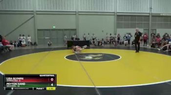 117 lbs Quarterfinals (8 Team) - Lisa Glymph, Georgia Red vs Peyton Hand, Oklahoma