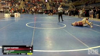 121 lbs Cons. Round 1 - Rowdy Mott, Watford City vs Vincent Martinez, Minot