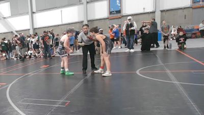 101.6-108.9 lbs Champ. Round 2 - August Bighead, Coeur D'alene Tribal Warriors Wrestling Club vs Jakob Young, NW Spartans Wrestling