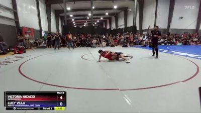 120 lbs Cons. Round 2 - Victoria Nicacio, Washington vs Lucy Villa, Askeo International Mat Club