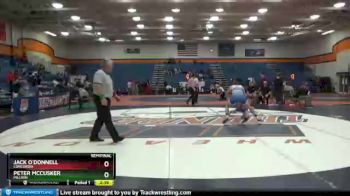 157 lbs Semifinal - Peter McCusker, Millikin vs Jack O`Donnell, Concordia