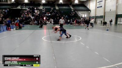 119 lbs Round 2 (8 Team) - Jaxon Ayres, Midwest Destroyers vs Ethan Cowley, Black Fox Wrestling Team 2