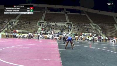 6A 215 lbs 3rd Place Match - Landon Everett, Gulf Shores vs Ethan Holloway, Pike Road School