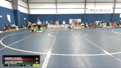 70-74 lbs Round 1 - Armando Ramirez, Fighting Squirrels vs Andrew Hacking, Timberline Youth Wrestling