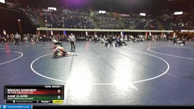 117 lbs Cons. Round 1 - Kane Klaver, Moen Wrestling Academy vs Brogan Ganshert, Big Game Wrestling Club