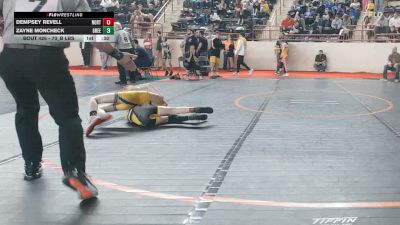 70_B lbs Consi Of 32 #2 - Dempsey Revell, North Hills vs Zayne Moncheck, Greensburg Salem