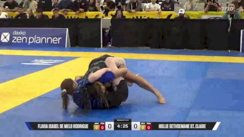 Hollie Gethsemane St. Claire vs Flavia Isabel De Melo Rodrigue 2025 World IBJJF Jiu-Jitsu No-Gi Championship