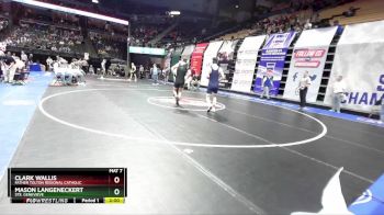 165 Class 2 lbs Champ. Round 1 - Mason Langeneckert, Ste. Genevieve vs Clark Wallis, Father Tolton Regional Catholic