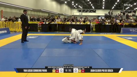 Juan Cleber Pio De Souza vs Yan Lucas Cordeiro Paiva 2026 World Master IBJJF Jiu-Jitsu Championship