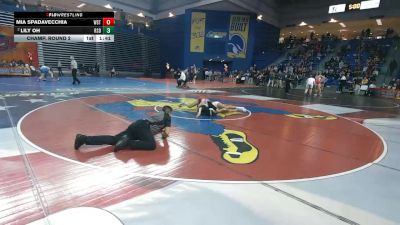 140 lbs Champ. Round 2 - Mia Spadavecchia, Westwood vs Lily Oh, Riverside