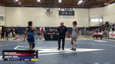 116 lbs 3rd Place Match - Irma Retano, Eastern Oregon University vs Arieana Arias, University Of Providence