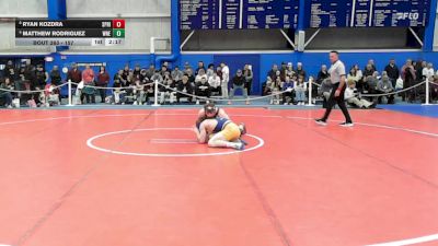 157 lbs Cons. Round 5 - Matthew Rodriguez, Western New England vs Ryan Kozdra, Springfield