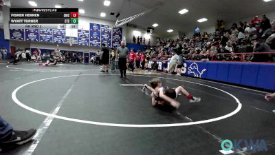 58-61 lbs Rr Rnd 2 - Fisher Herren, Chickasha Youth Wrestling vs Wyatt Turner, Chandler Takedown Club