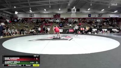 197 lbs Champ. Round 3 - Garrett Wells, Central Oklahoma vs Sage Harrison, Western Colorado