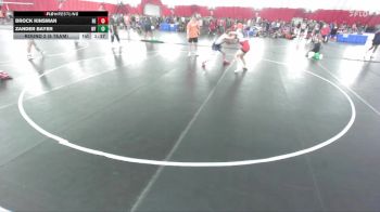 157 lbs Round 2 (8 Team) - Brock Kinsman, Reedsburg vs Zander Bayer, Weyauwega-Fremont
