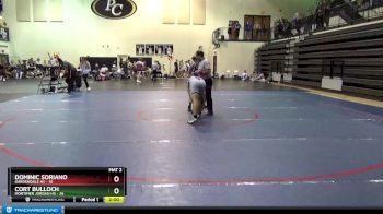 182 lbs Round 2 (8 Team) - Cort Bulloch, Mortimer Jordan HS vs Dominic Soriano, Gardendale Hs