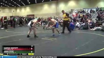 187 lbs Round 5 (8 Team) - Aiden Rush, Michigan Bulldogs vs Justice Onstott, MI Pittbulls
