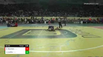 5A-145 lbs Quarterfinal - Daegen Griffin, El Reno vs Dawson Bowman, Durant