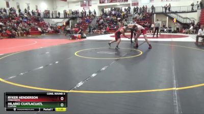 215 lbs Cons. Round 3 - Hilario Cuatlacuatl, Clinton vs Ryker Henderson, Maquoketa