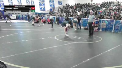 145 lbs Champ. Round 2 - Sophia Lopez, Canyon (Anaheim) vs Jeszika Spraglin, Cypress