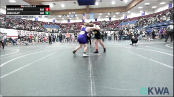 Semifinal - Brian Butler, Madill Takedown vs Josh Riley, Chickasha Youth Wrestling