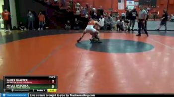 132 lbs Champ. Round 1 - Myles Babcock, Machesney Park (HARLEM) vs James Shaffer, Arlington Heights (HERSEY)