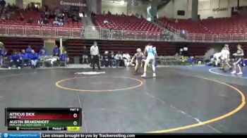 132 lbs Round 2 (8 Team) - Atticus Dick, Blair vs Austin Brakenhoff, Papillion-La Vista South
