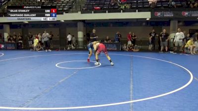 98 lbs Quarters - Silas Stanley, Dragons Junior Wrestling Club vs Santiago Guillent, Poway Wrestling