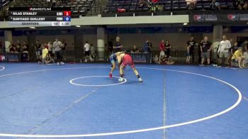 98 lbs Quarters - Silas Stanley, Dragons Junior Wrestling Club vs Santiago Guillent, Poway Wrestling