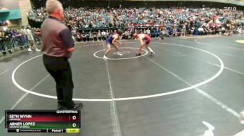 150 lbs Quarterfinal - Abner Lopez, Spanish Springs vs Seth Wynn, Lebanon