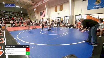 119 lbs Quarterfinal - Grant Wohl, Rollers Academy Of Wrestling vs King Lamho, Wagoner Takedown Club