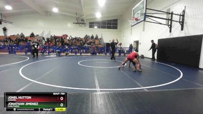 120 lbs Champ. Round 3 - Jonathan Jimenez, Caruthers vs Jonel Hutton, Oxnard