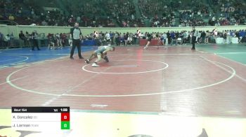 100 lbs Round Of 16 - Keaton Gonzalez, Duncan Demons vs Jace Larman, Team Choctaw