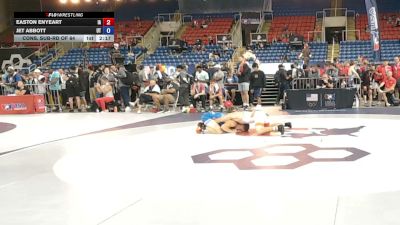 138 lbs Cons. Sub-rd Of 64 - Easton Enyeart, Iowa vs Jet Abbott, Utah