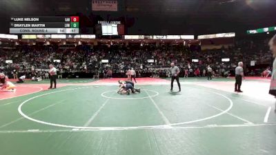 120 lbs Cons. Round 4 - Luke Nelson, LAN1 vs Braylen Martin, LVW2