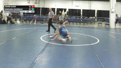 95 lbs Consolation - Zavier Olver, PA vs Marcarlo Mannello, NY