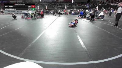 45 lbs 3rd Place - Aila Riley, Hawthorne vs Aria DeBaro, Upper Township