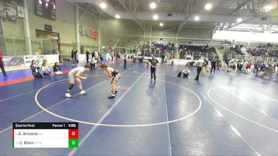 175 lbs Quarterfinal - Cruz Blom, Idaho Falls Tiger Wrestling vs Adreian Briceno, Millard