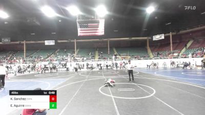 46 lbs Quarterfinal - Kaylee Sanchez, Espanola Jr WC vs Easton Aguirre, Grant County Elite WC