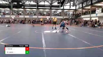 80-90 lbs Quarterfinal - Brodey Lewis, Alber Athletics vs Jeremy Carver, Delta Wrestling Club