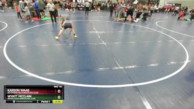 67 lbs Cons. Round 3 - Wyatt McClain, Demolition Wrestling Club vs Karson Waag, Keystone Kids Wrestling Club