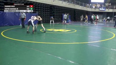 115 lbs Consi Of 8 #2 - Parker Holt, Latrobe vs Justin Savage Jr, Front Royal