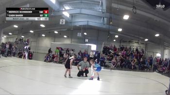 32 lbs Cons. Semi - Merrick Schneider, Team Agoge Wrestling Inc vs Cash Baker, Hitchcock County Falcons