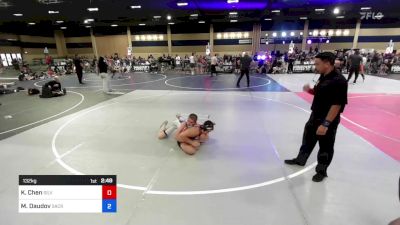 132 kg Semifinal - Khaisen Chen, Silverback WC vs Magomed-Rasul Daudov, Sacramento Wrestling Bears Club