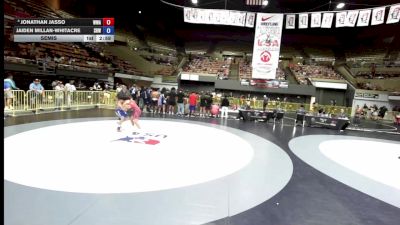 120 lbs Cons. Round 3 - Jonathan Jasso, Wright Wrestling Academy vs Jaiden Millan-Whitacre, Spring Hills Wrestling