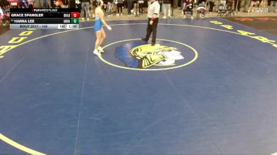 105 lbs Champ. Round 3 - Hanna Lee, Vernon Hills vs Grace Spangler, Unattached