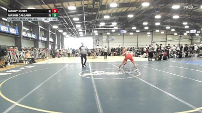 160 lbs Round Of 32 - Manny Gusfa, NJ vs Mason Calgaro, PA